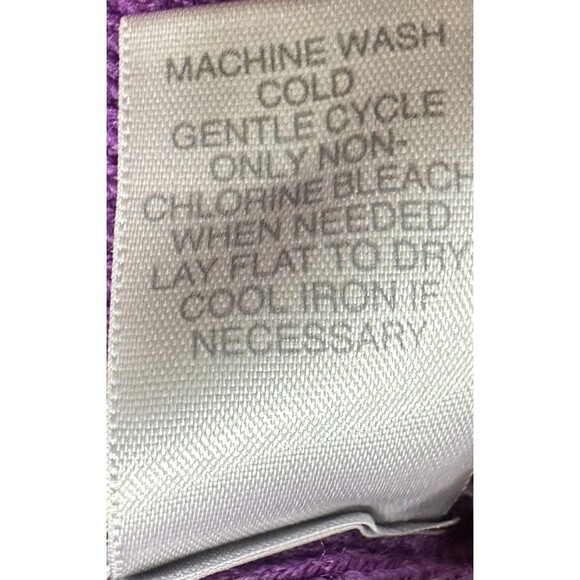 Avenue Women's Plus Purple Cowl Neck Acrylic Loose Half Sleeve Sweater 22-24 - Picture 4 of 5